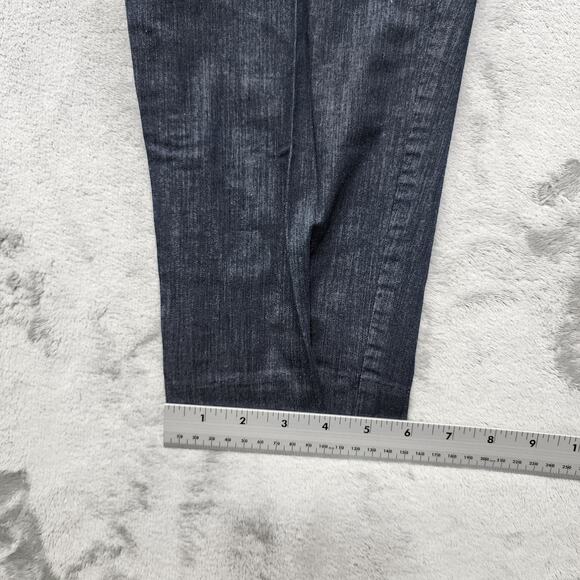Ann Taylor LOFT Pants Womens 6P PETITE Blue Mid Rise Crop Tapered Preppy Office - Picture 9 of 10